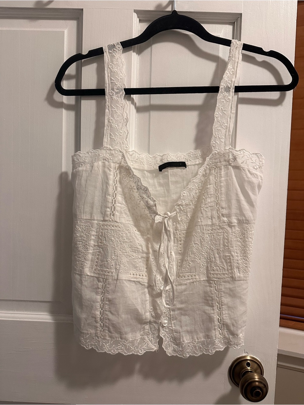 Zara- EMBROIDERED STRAP TOP